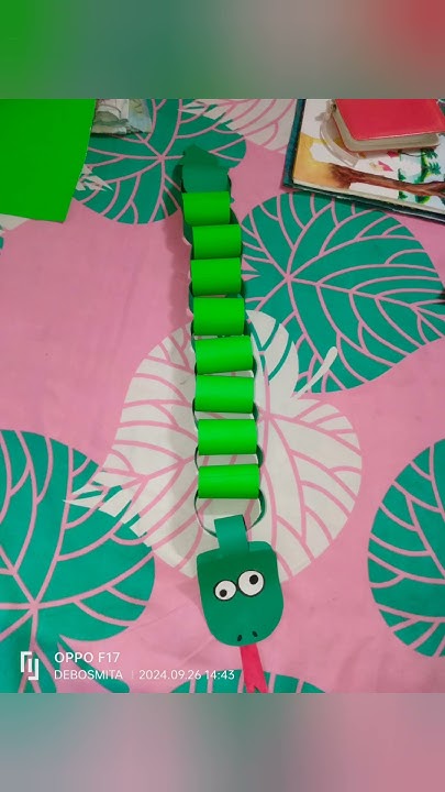 paper python/ paper snake/ snake from paper#papercraft #paperpython # ...