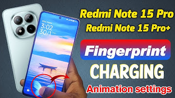 How to set fingerprint animation in redmi note 15 pro plus , redmi note 15 pro fingerprint animation