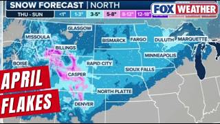More Spring Snow Looms For Rockies, Northern Plains As Temperatures Plunge Friday