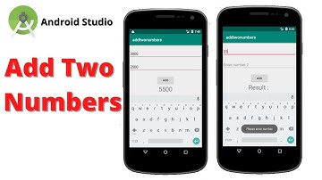 How to Add Two Numbers - Android Studio Beginner Tutorial (Simple App)