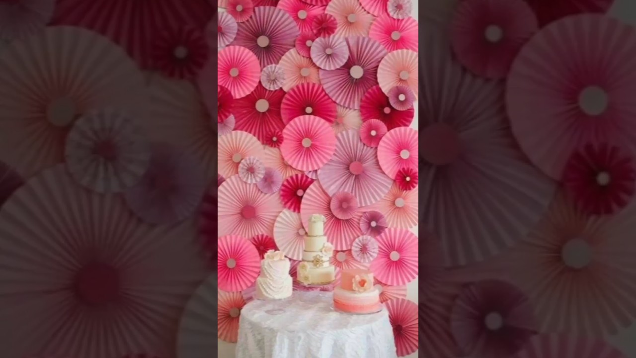 paper fan flowers 🌸🌼 for birthday 🎂 decoration@lilithartandcraft