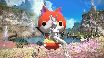 [FFXIV] Jibanyan Couch Mount (Yo-kai Watch)
