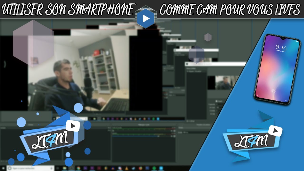 TUTO FR UTILISE SON SMARTPHONE COMME WEBCAM POUR VOS LIVE - YouTube