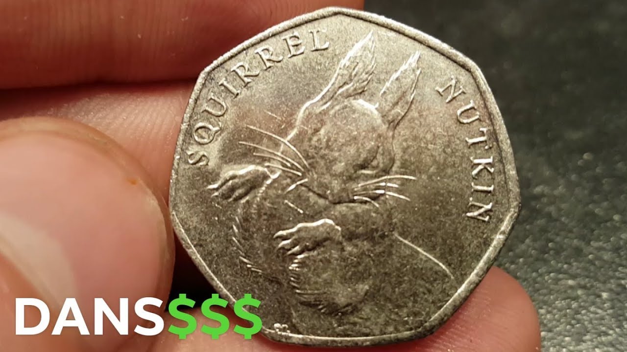 2016 Squirrel Nutkin 50 pence coin WORTH?