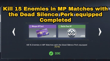 How to Kill 15 Enemies in MP Matches with Dead Silence Perk is Equipped | COD Mobile | Wisdom Frost