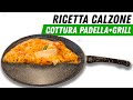 🔴 Il Calzone Napoletano PIZZA FATTA IN CASA  Ricetta e Cottura Metodo Combo Padella Grill