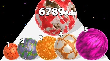 HOPING BALLS RUN - Level Up Balls (Satisfying ASMR Gameplay)