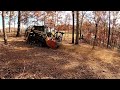 Clearing out side yard with Forestry Mulching