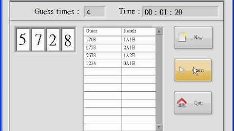 LabVIEW - Guessing number(game)