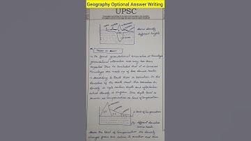 Upsc Answer Writing ✍️  Geography Optional Answer Writing #upsc #mainsanswerwriting  #motivation