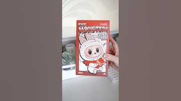 unboxing a coca-cola labubu blind box! ♥️🤍 #labubu #blindbox #popmart