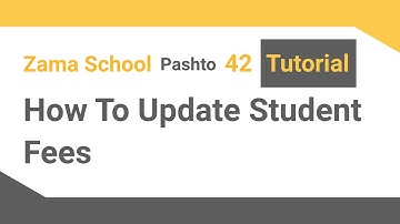 Zama School Software Tutorial - 42: How To Update Student Fees in your School Management System