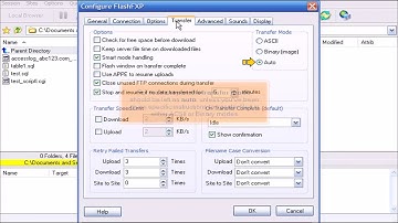 Setting your preferences in FlashFXP