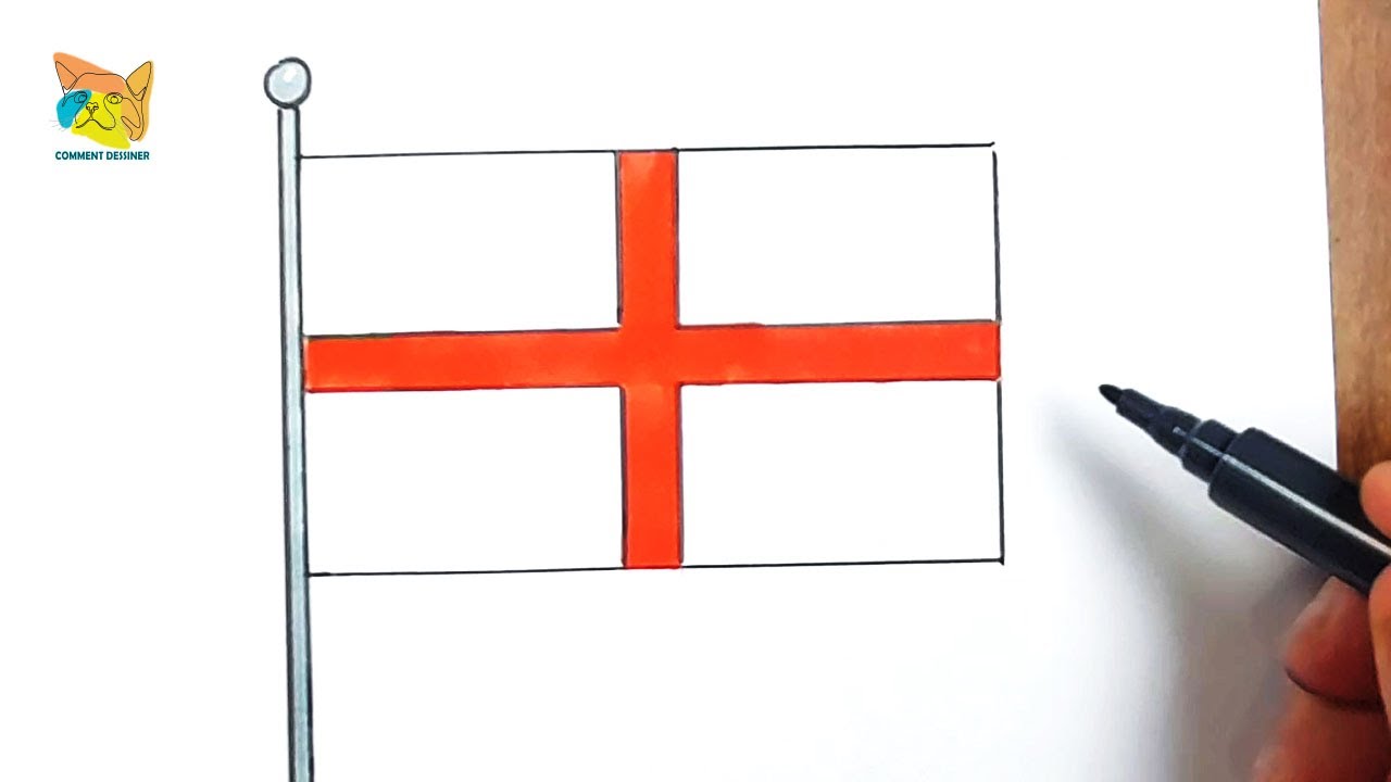 comment dessiner le drapeau anglais 