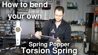 How to wind a torsion spring for an AR500 Spring Popper  Atlas Target Works