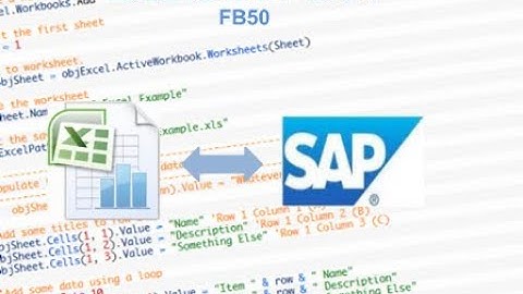 Sap Gui Scripting FB50 Excel VBA