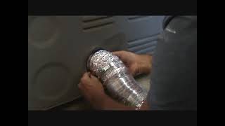 How to install a dryer vent flexible pipe