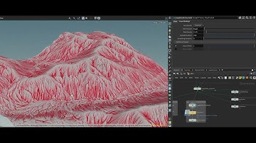 Houdini terrain model demo, simple operations