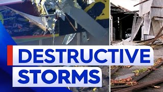 WEATHER ALERT🚨Severe Weather Happening NOW! Tornadoes, Soft Ball Hail & Destructive Winds… screenshot 1