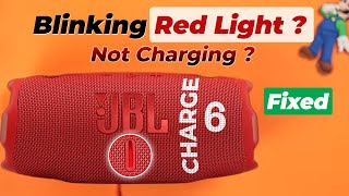 How To Fix JBL Charge 6 Not Charging! [Red Light Blinking Solved]