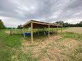 Building 36 x 24 Lean Pole Barn with my Kubota L2501 and Land Pride Posthole Digger