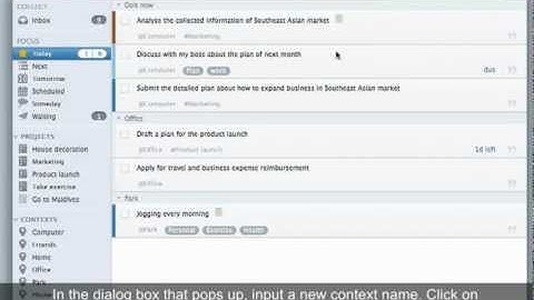 Doit.im for Mac: How to Add a New Context/Project