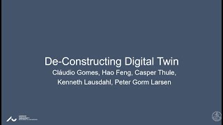 Digital Twinning an Incubator