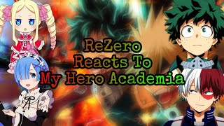ReZero react to My hero Academia || 1/? ||