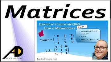 MATRICES: Método de INDUCCIÓN. Matriz INVERSA. Ecuación MATRICIAL @ACADEMIADIEGO