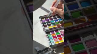 Inbox & Swatch Grabie Watercolor Pan Set | #watercolor #artist
