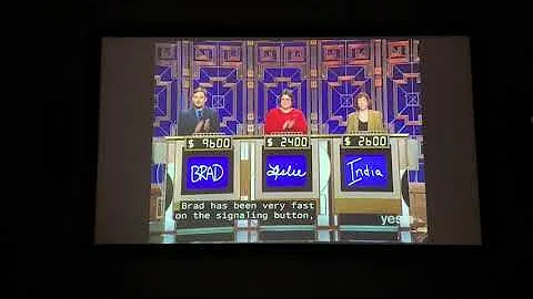 Jeopardy, Million Dollar Masters Tournament Day 7 - 1st Daily Double (5/9/02)