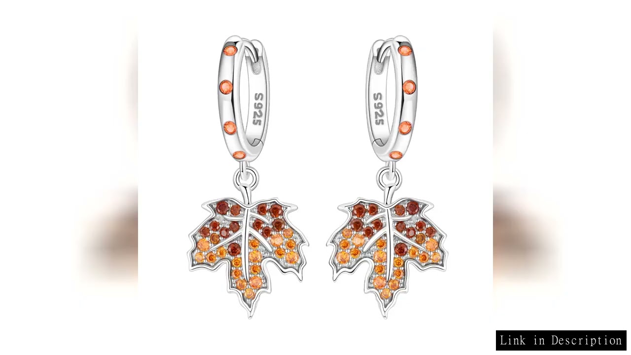 Orstarry 925 Sterling Silver Maple Leaf Earrings Original Jewelry Drop Earrings Women Jewelry Party