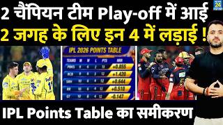 IPL Points Table: 2 Teams Qualify for Playoffs, Now 4 Fight | RCB | CSK | MI | PBKS | SRH | GT | RR