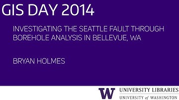 Investigating the Seattle Fault – UW GIS Day 2014 Lightning Talks