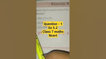 Question 1.  Ex 5.2.  #class7maths. ncert.  cbse