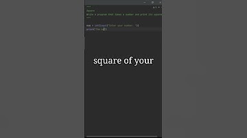 Python - Finding The Square Of A Number #maths #coding #computerscience #programming #python #fyp