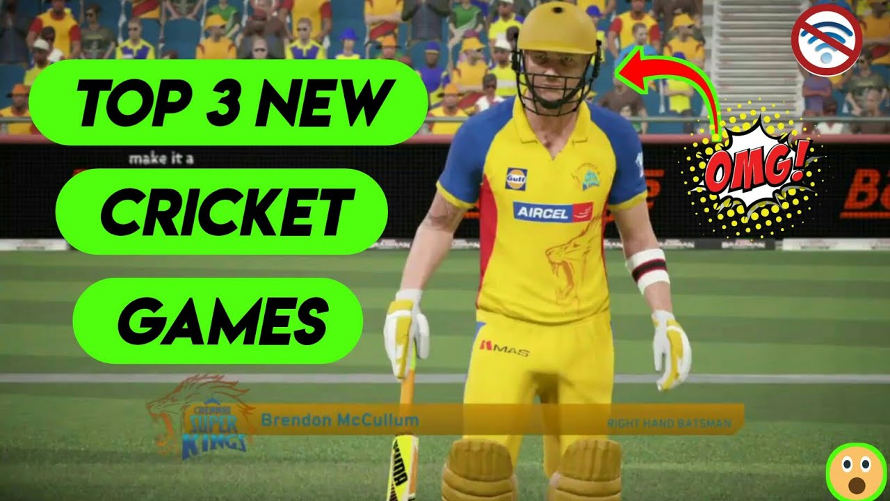 Best 3 New Offline Cricket Games for android  YouTube