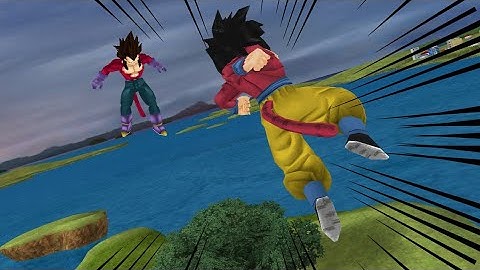 DBZ TTT Ultimate Tenkaichi Evolved V2: Goku (SSJ4) Vs Vegeta (SSJ4) 🔥