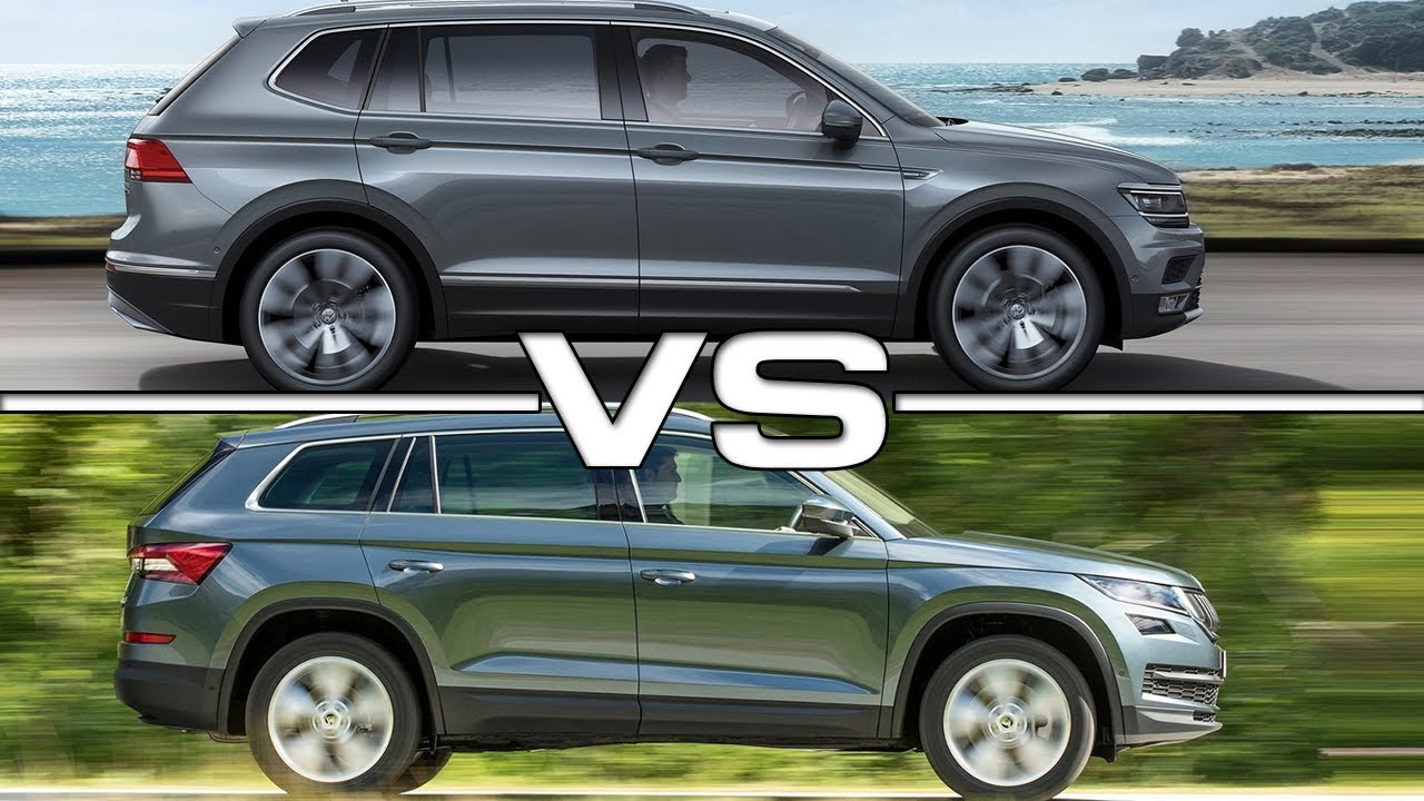 2018 Volkswagen Tiguan Allspace vs 2017 Skoda Kodiaq YouTube