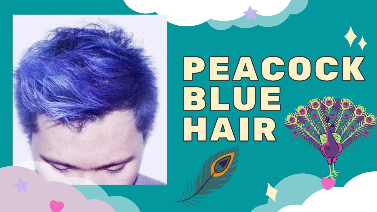 Peacock Blue Hair Piece Comb Set - wide 3