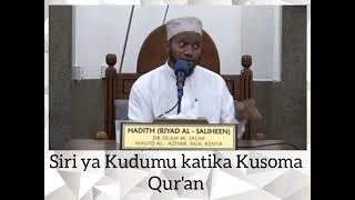 SIRI YA KUDUMU  KUSOMA QURAN DR.ISLAM M. SALIM.