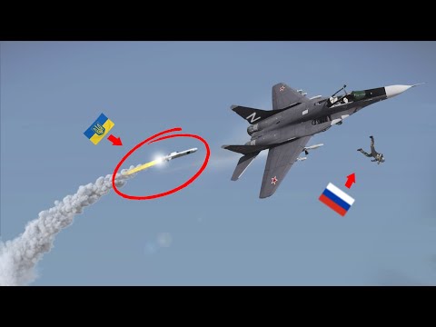 Russian MIG-29 fighter pilot try to jump for survival from a Ukrainian missile, but fails. | ARMA