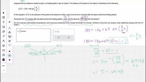 Help on ALEKS:  Solving a Trigonometric Equation Modeling a Real World Example