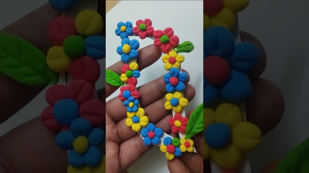Best DIY making flowers |clay making good Flower 🌹🌺☺️☺️🎆🎆