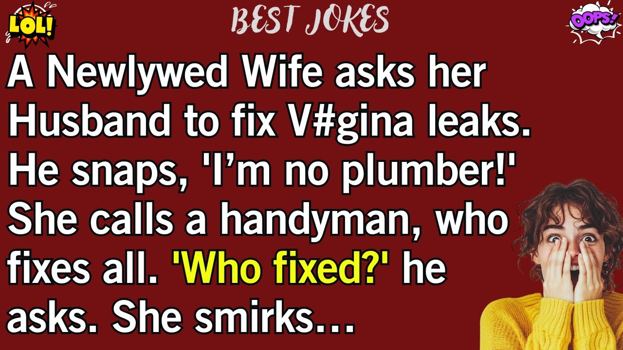 😂 Wife Outsmarts Husband – HILARIOUS Home Repair Twist! 🤣Best Joke of the day...!