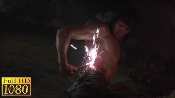 Rambo 3 (1988) - Gunpowder Cauterization Scene (1080p) FULL HD
