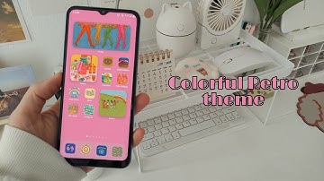 Colorful retro theme (Realme c11 2021) Making my android phone aesthetic