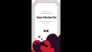 Valentine's Day Animated eCard with Music, Valentine's Day electronic Card , Edit in Canva (VD-006)