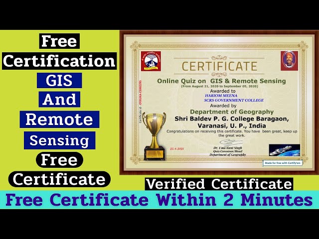 9 Free Online GIS Courses With Certificate - The Best Places To