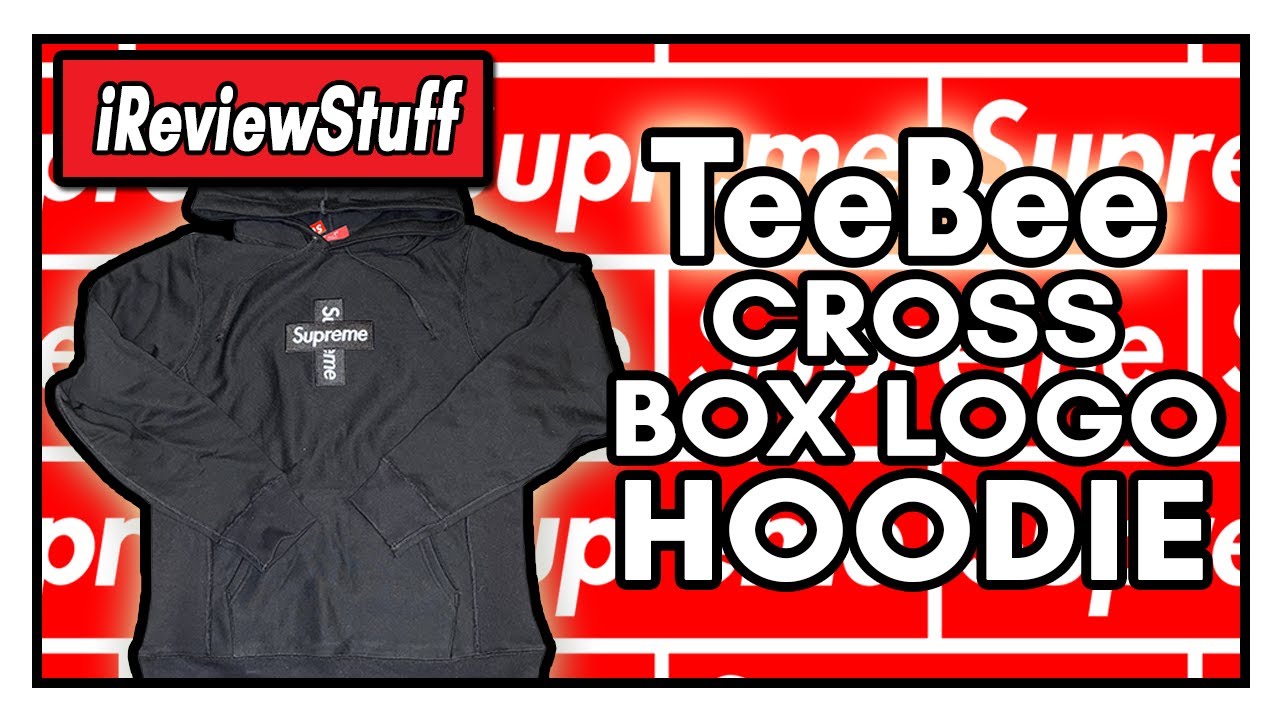 Supreme Cross Box Logo hoodie Black